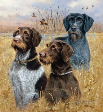 猟犬とマガモのサイネゲティクス Oil Paintings